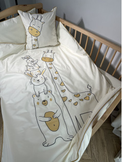 Giraffe дитяча постіль айворі 