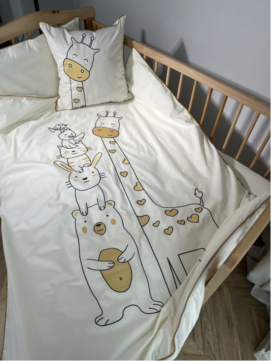 Giraffe дитяча постіль айворі 