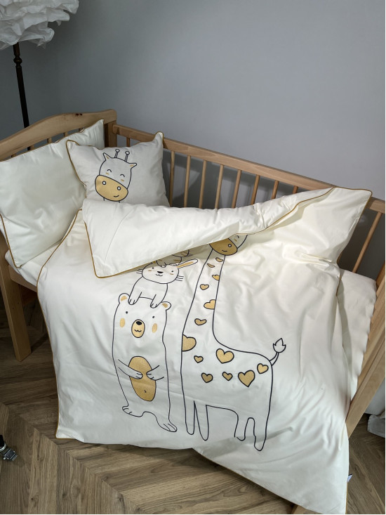 Giraffe дитяча постіль айворі 