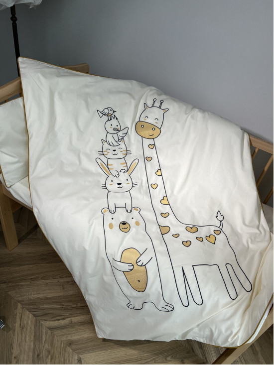 Giraffe дитяча постіль айворі 