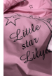 Іменна дитяча постіль з вишивкою Little Star з комбінованих кольорів