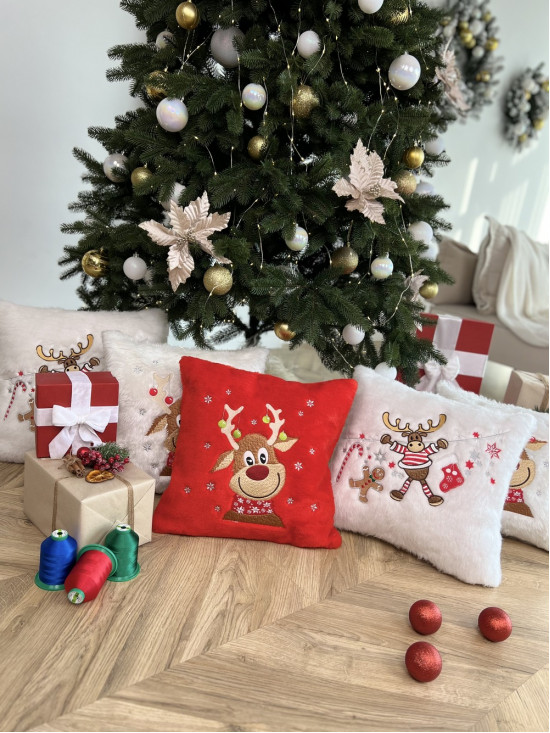 Snow Deer декоративна подушка