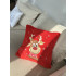Deer in red декоративна подушка 