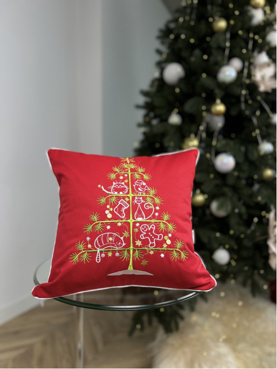 Christmas tree декоратинва подушка