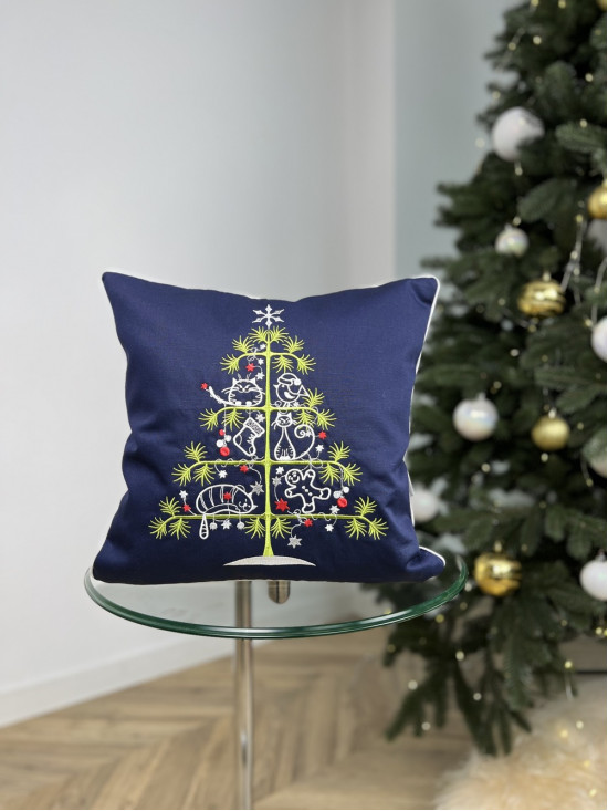 Christmas tree декоратинва подушка